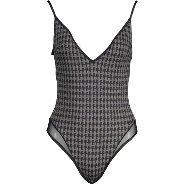 costumi interi Karl lagerfeld beachwear grigio