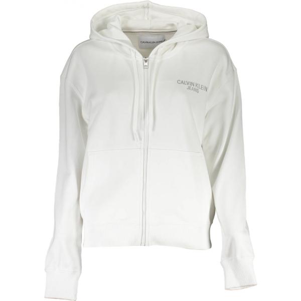 felpe Calvin klein bianco con stampe