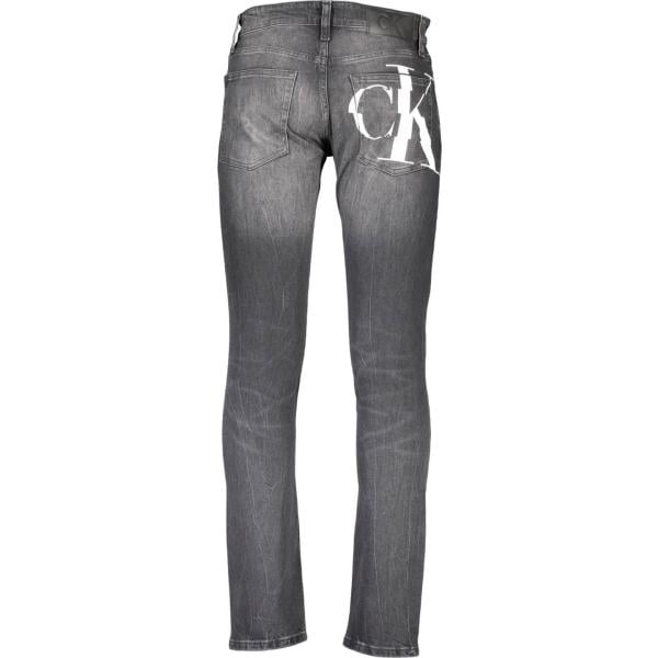 jeans Calvin klein grigio con stampe