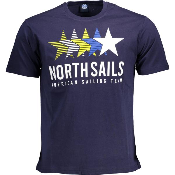 t-shirt North sails blu con stampe