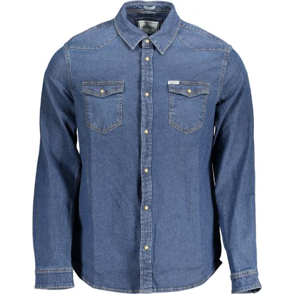 camicie Guess Jeans blu