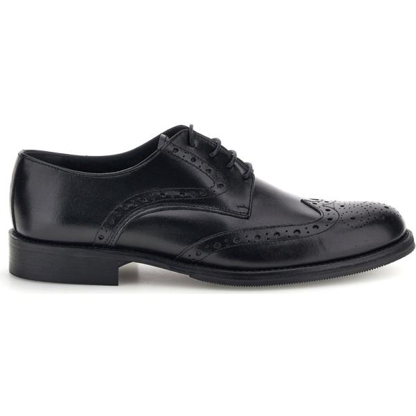 Scarpe stringate da uomo in nero pece made in italy con lacci Pittarello