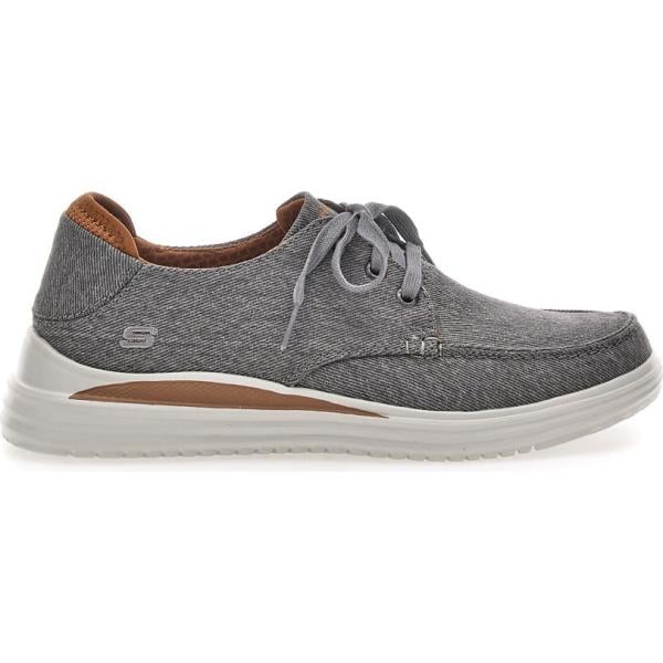 scarpe stringate Skechers grigio