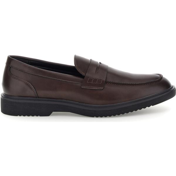 Scarpe stringate da uomo in marrone scuro senza lacci Jerpoint
