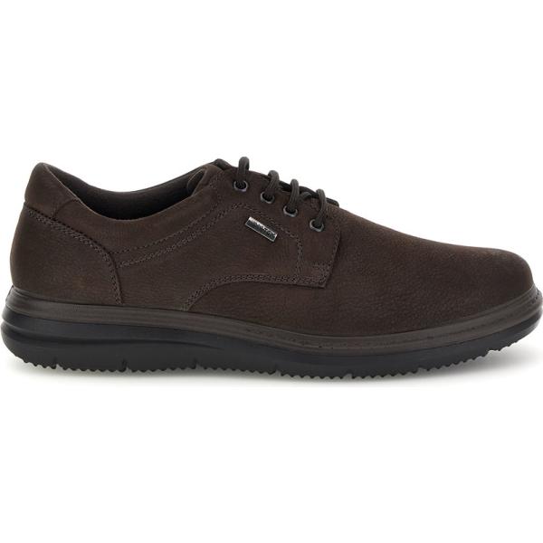 Sneakers da uomo in marrone scuro con lacci in pelle Imac