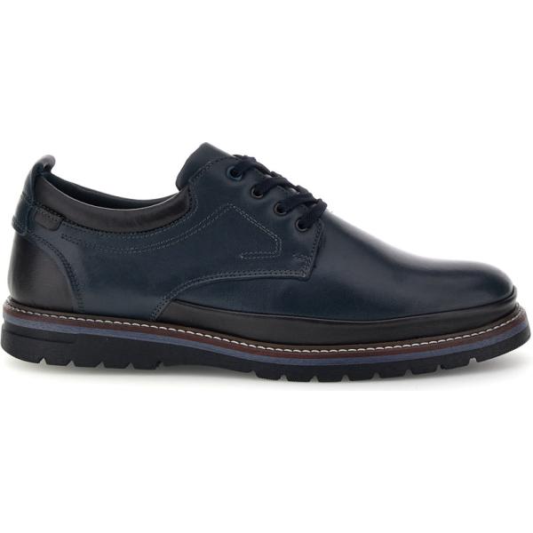 Scarpe stringate da uomo in blu scuro con lacci Pittarello Eco