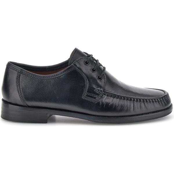 Scarpe stringate da uomo in nero pece con lacci Claremorris