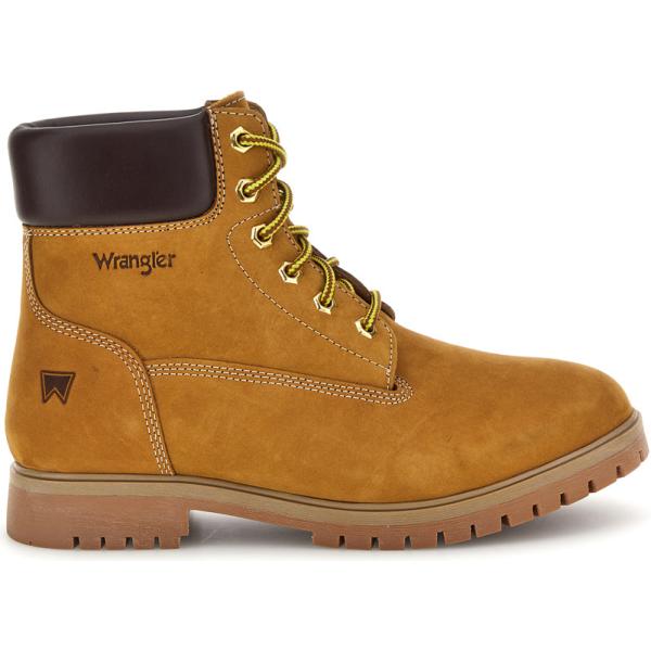 Stivaletti da uomo in marrone chiaro con lacci Wrangler