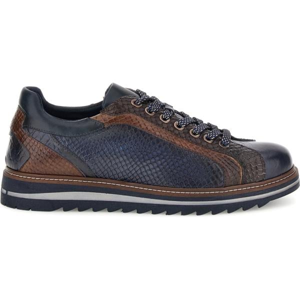 Sneakers da uomo in grigio scuro con lacci in pelle Pittarello Eco