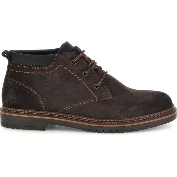 Stivaletti da uomo in marrone scuro con lacci in pelle Pittarello Eco