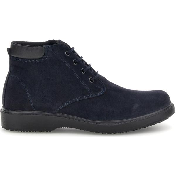 Stivaletti da uomo in blu scuro con lacci in pelle Pittarello