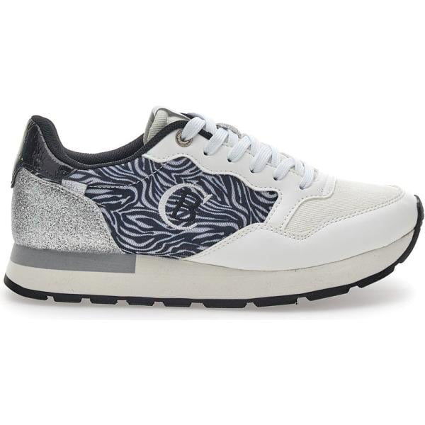 Sneakers da donna in bianco avorio animalier Cotton Belt