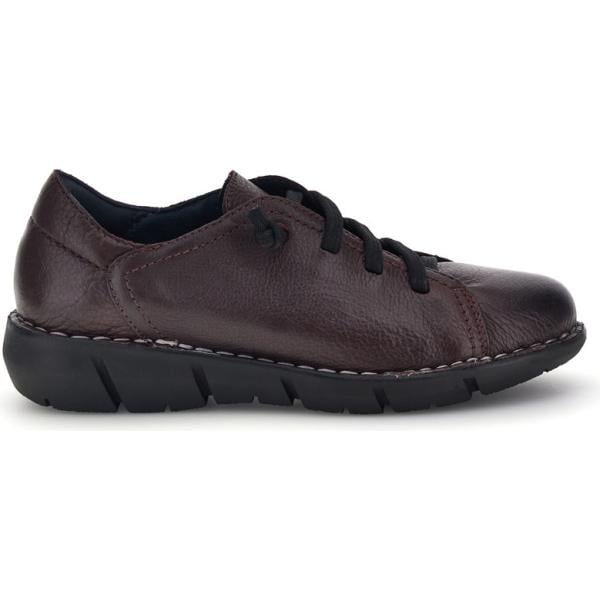 Sneakers da donna in nero pece lungo con lacci in pelle Pittarello Tierra