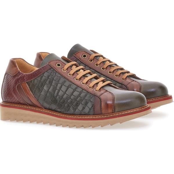 scarpe stringate Pittarello Plus grigio serpente