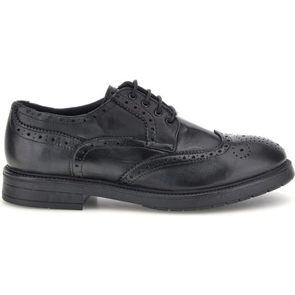 Scarpe stringate da uomo in nero pece con lacci Pittarello Plus