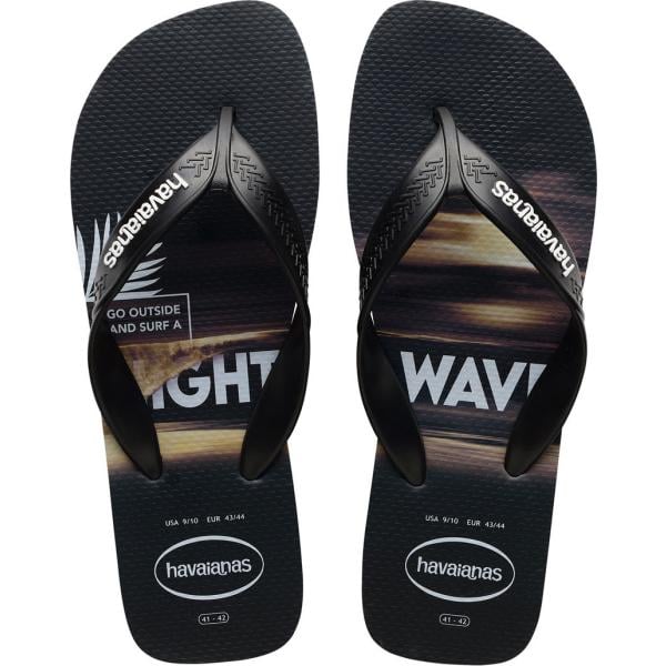 sandali Havaianas nero con stampe