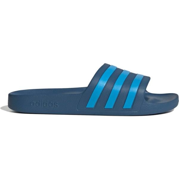 Ciabatte da donna in bianco neve a righe slip on Adidas