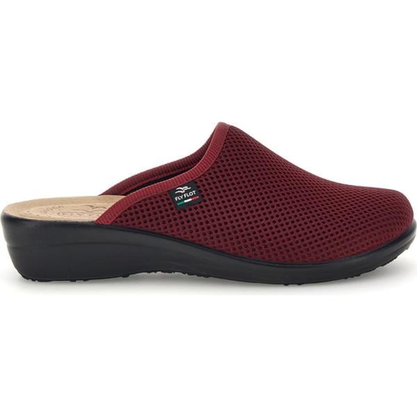 Pantofole da donna in bianco neve made in italy in pelle Fly Flot