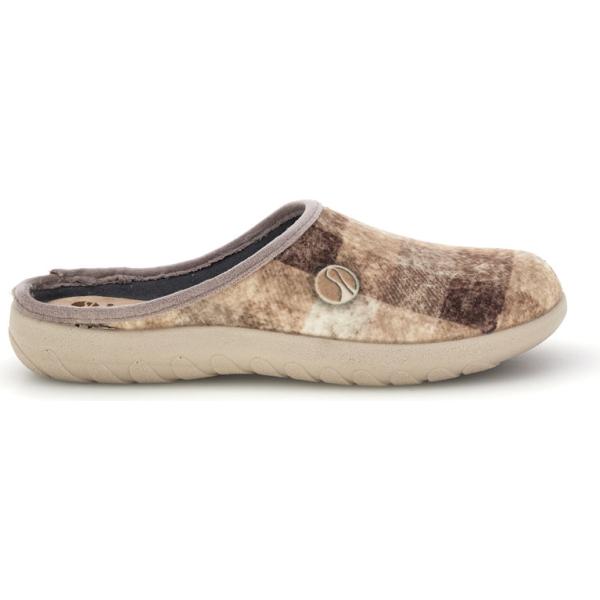 Pantofole da donna in bianco neve a quadri Inblu