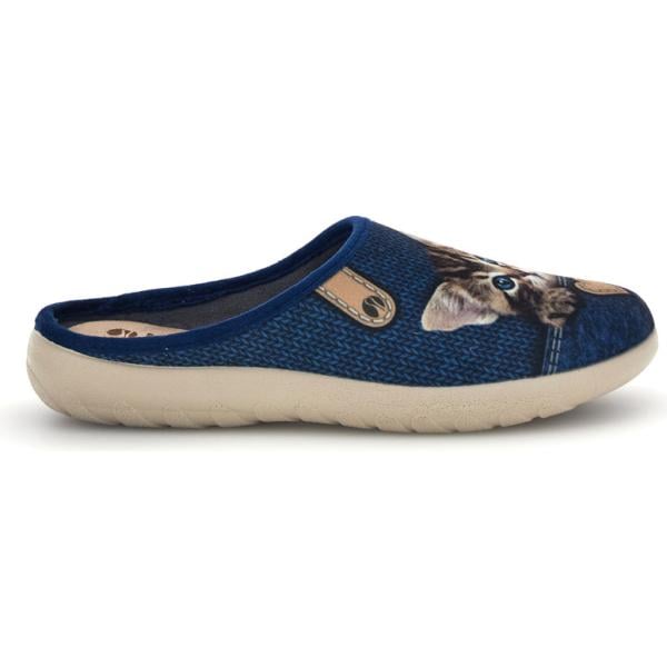 Pantofole da donna in bianco neve con stampe Inblu