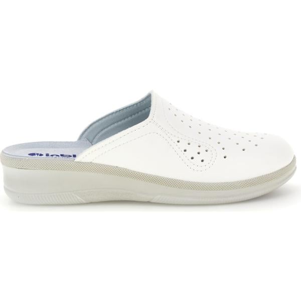 Pantofole da donna in bianco neve a punta Inblu