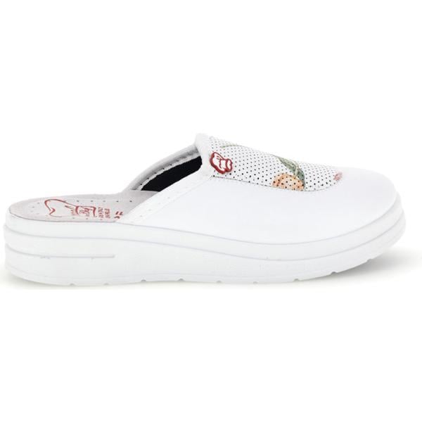 Ciabatte da donna in bianco neve Mrs Chef