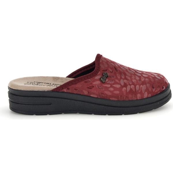 Pantofole da donna in bianco neve con stampe Bio Up