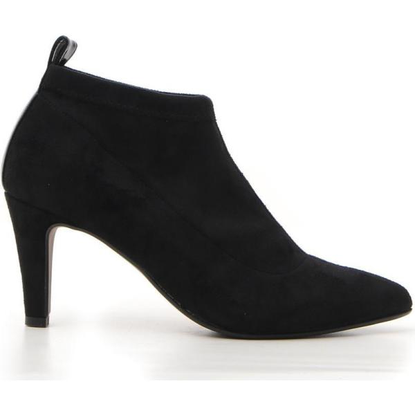 Stivaletti con stampa effetto scamosciato con tacco cono nero e rosso Pittarello nero con stampe