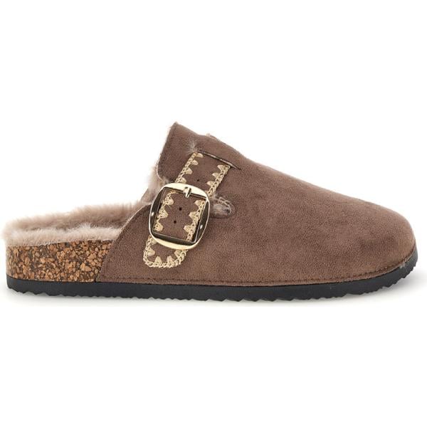 Sabot da donna in bianco neve con cinturino Altemberg
