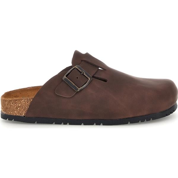 Sabot da donna in marrone scuro con fibbia Pittarello Green Walk Pittarello Green Walk