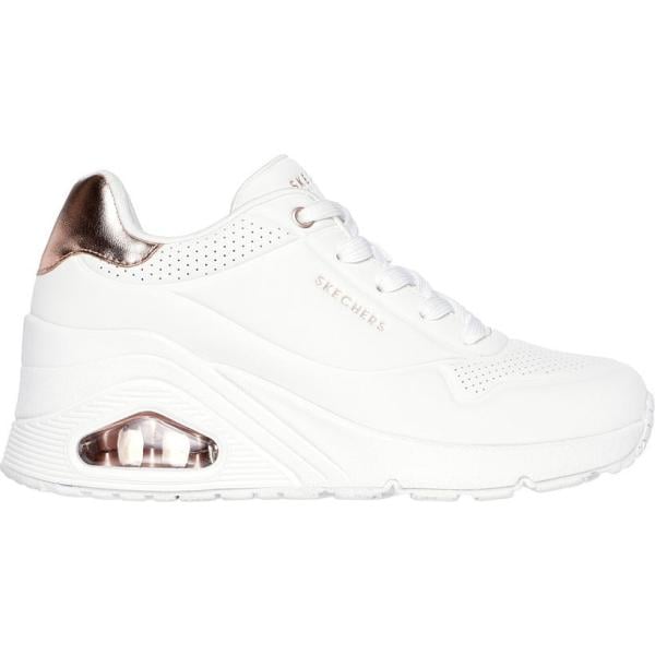 sneakers alte Skechers bianco