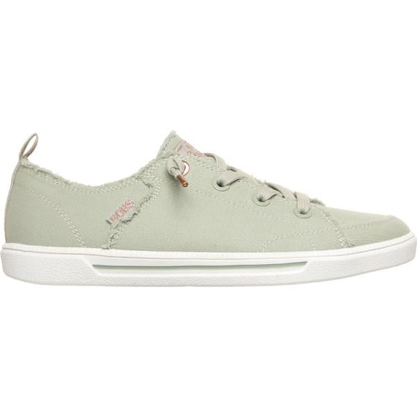 Sneakers da donna in bianco neve con frange vegan con lacci Skechers