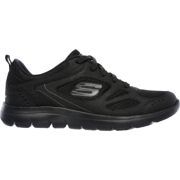Sneakers da donna in nero pece Skechers