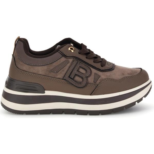 Sneakers da donna in marrone scuro maxi con lacci Laura Biagiotti