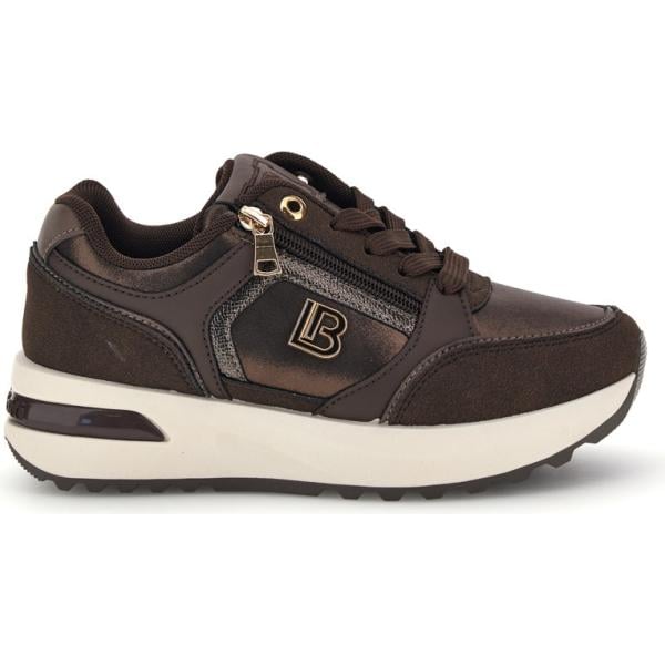 Sneakers da donna in marrone scuro con lacci Laura Biagiotti
