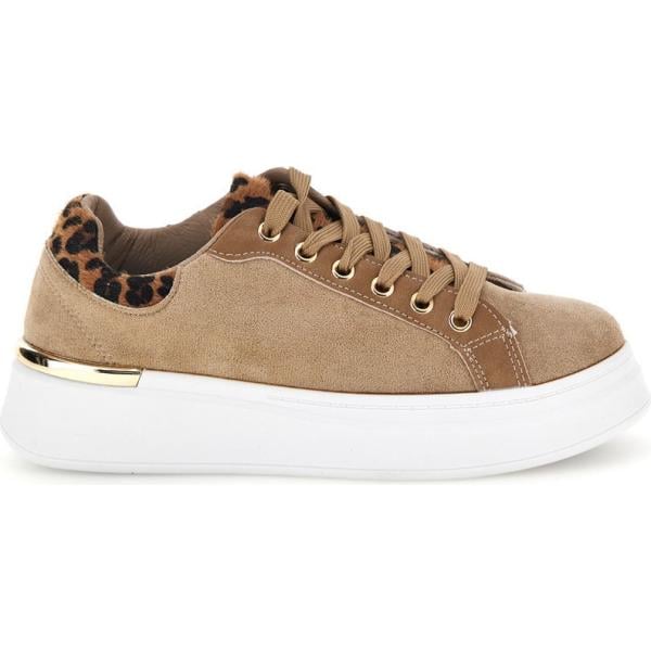 Sneakers da donna animalier con lacci First Lady First Lady