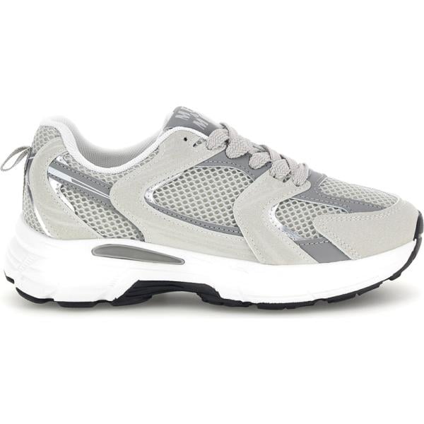 Sneakers da donna in grigio chiaro con lacci Me & Me