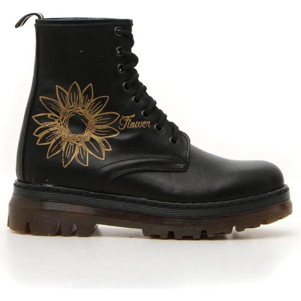 anfibi Pittarello Glam nero con stampe