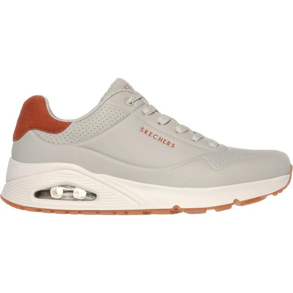 Sneakers da uomo in grigio chiaro con lacci Skechers