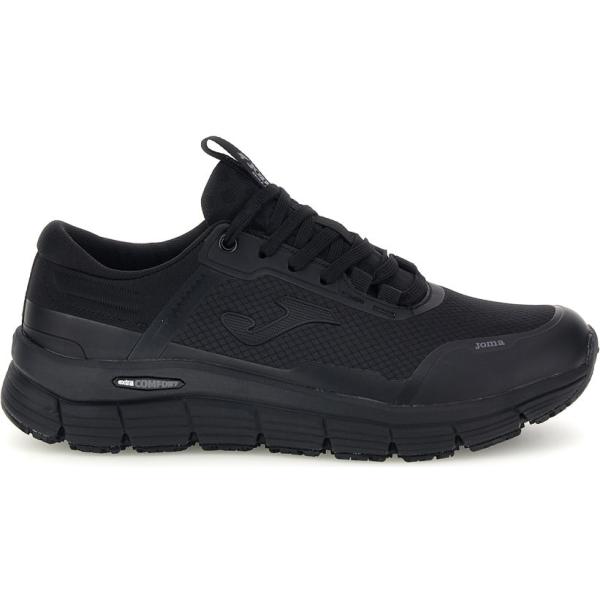 Sneakers da uomo in nero pece con lacci Joma