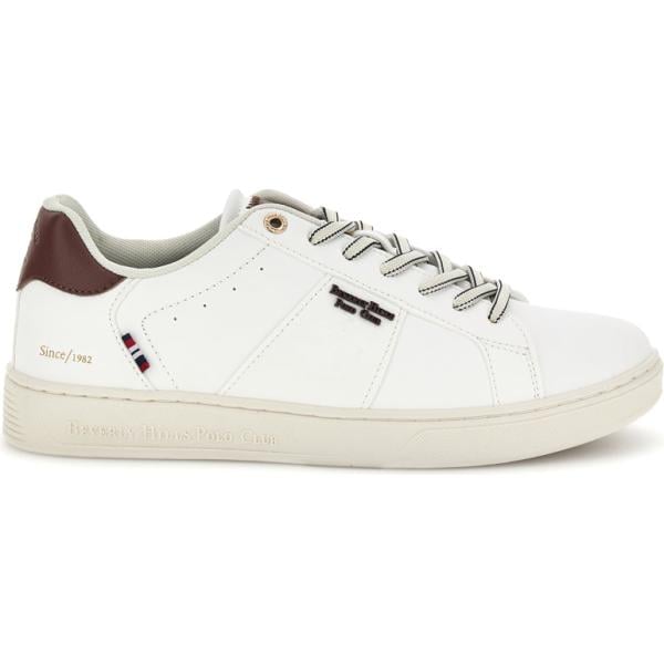 Sneakers da uomo in bianco neve con lacci Beverly Hills Beverly Hills