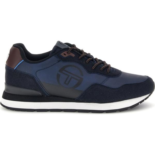 Sneakers da uomo in nero pece con lacci Sergio Tacchini