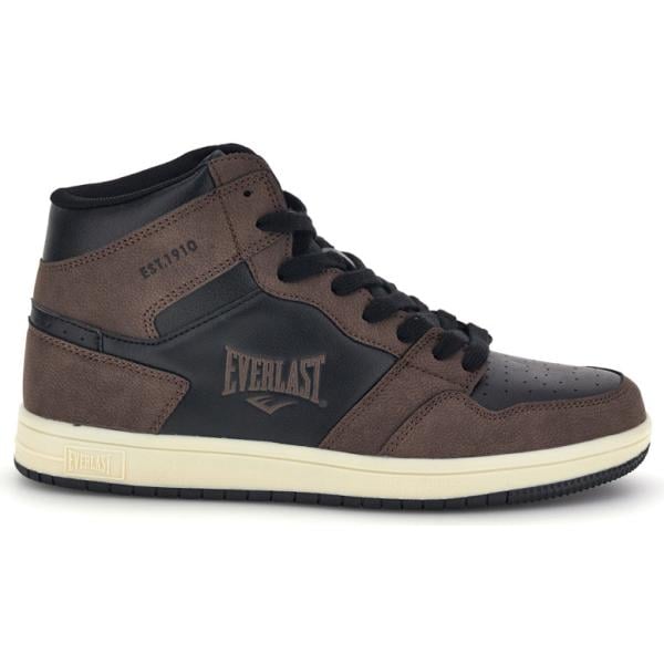 Sneakers alte da uomo in marrone scuro con lacci Everlast