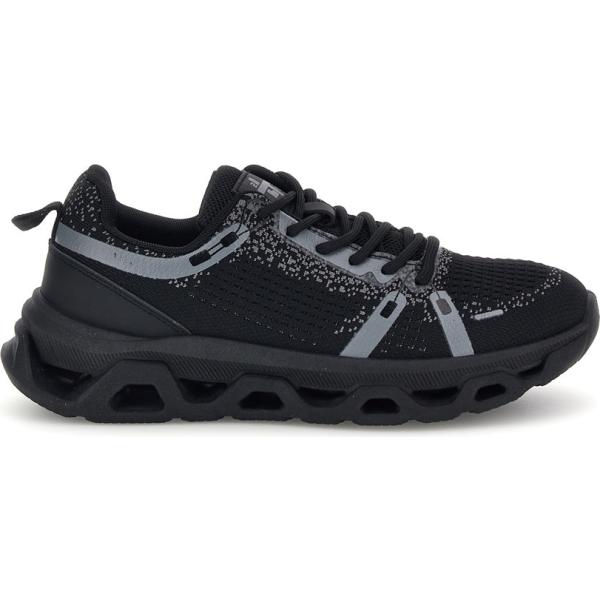 Sneakers da uomo in nero pece con lacci 2T2L 2T2L