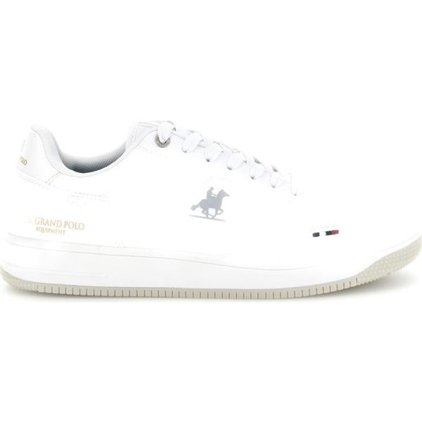 Sneakers da uomo in bianco neve con stampe U.s. Grand Polo U.s. Grand Polo