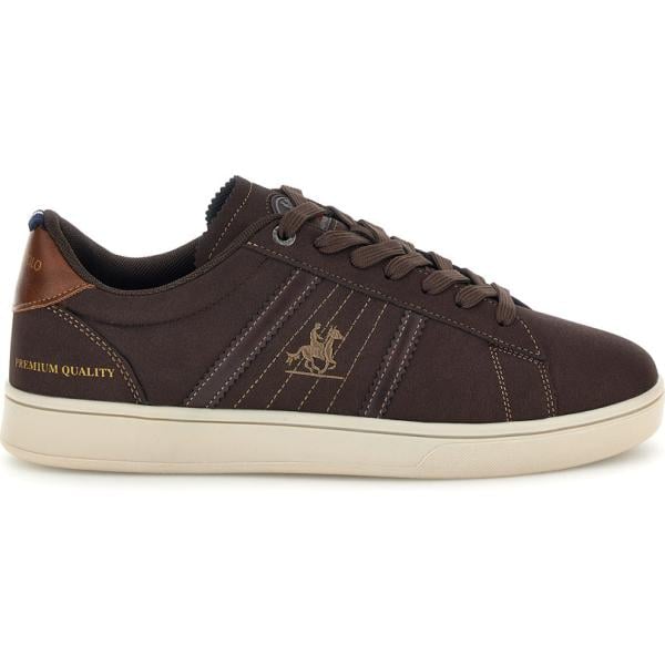 Sneakers da uomo in marrone scuro con stampe U.s. Grand Polo
