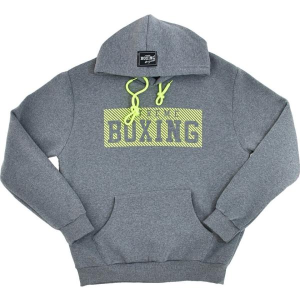 felpe con cappuccio Boxing grigio