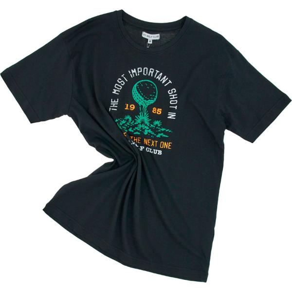 t-shirt Us Golf Club nero con stampe