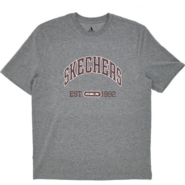 t-shirt Skechers grigio