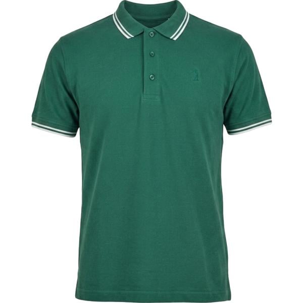 Polo da uomo in verde scuro in cotone Us Golf Club